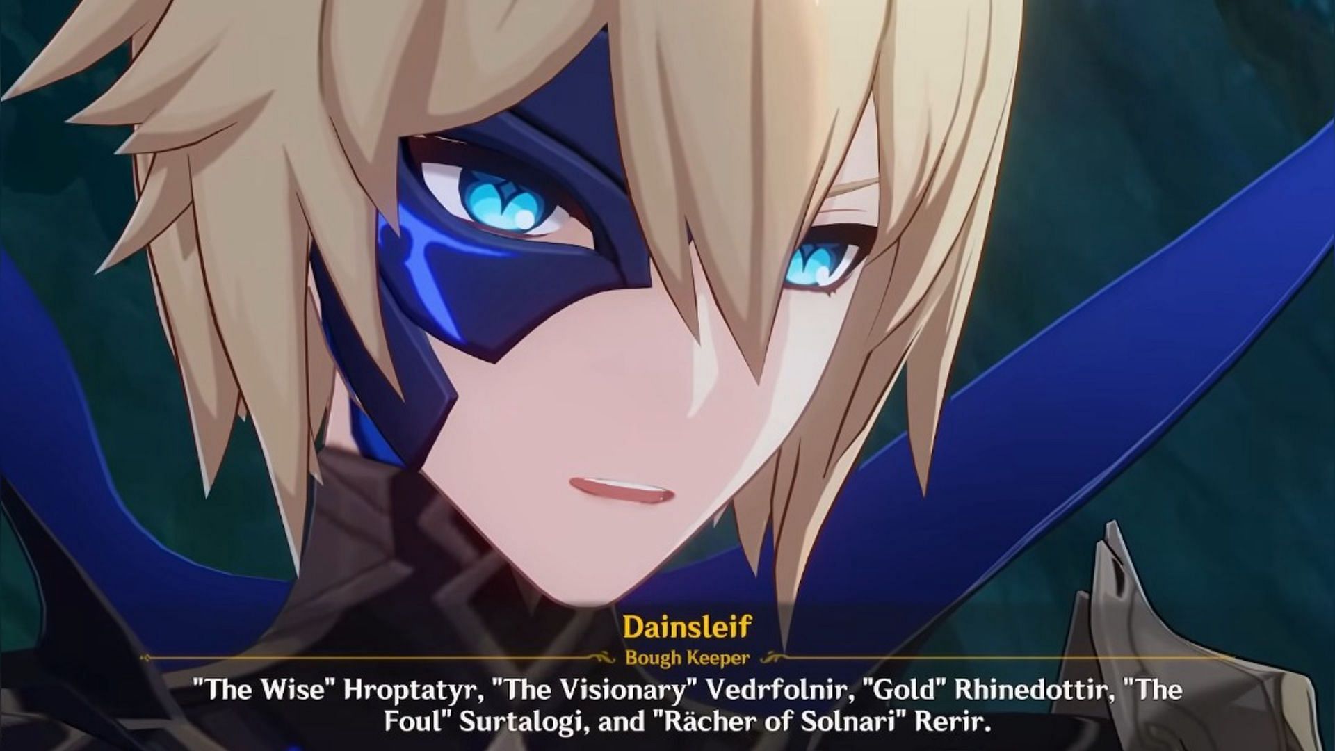 Dainsleif mentions the Five Sinners in the Archon Quest "Caribert" (Image via HoYoverse)